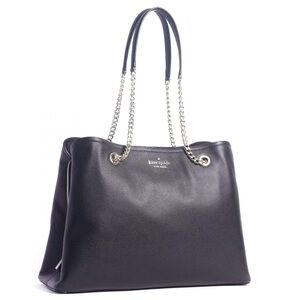 Kate Spade Black Jordyn Large Chain Handle Tote Bag